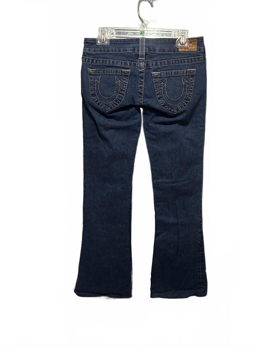 True Religion Women's Lowe Rise Boot Cut Denim  Blue Wash Jeans Size 29 - Picture 6 of 10
